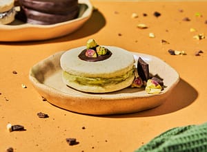 alfajor de crema de pistacho