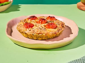 quiche vegana de 4 quesos