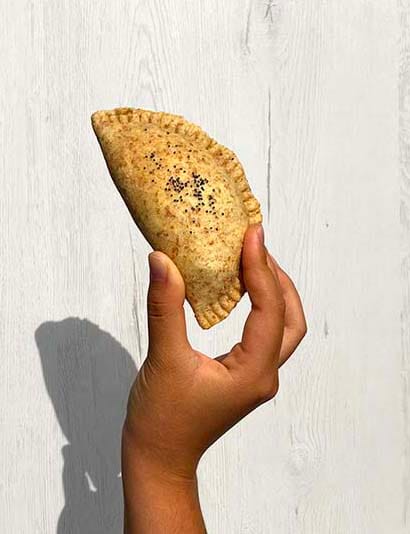 Empanadilla vegana de puerro